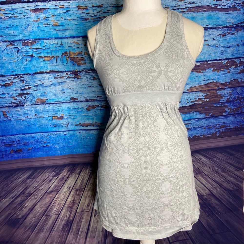 Athleta Dress Vyasa xxsp grey drop hem